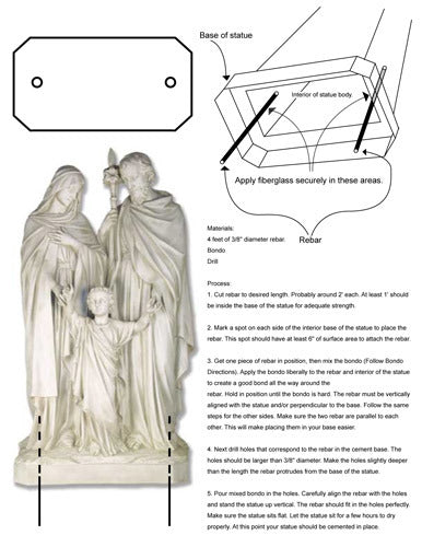  REBAR FOR STATUES, , XoticBrands Home Decor, XoticBrands Home Decor