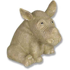 Zoe The Rhino 4 Garden Animal Statue - XoticBrands Home Decor