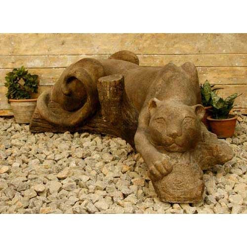  Panther Snarl 44 W  Animal  Sculpture, Home Decor, XoticBrands, XoticBrands Home Decor