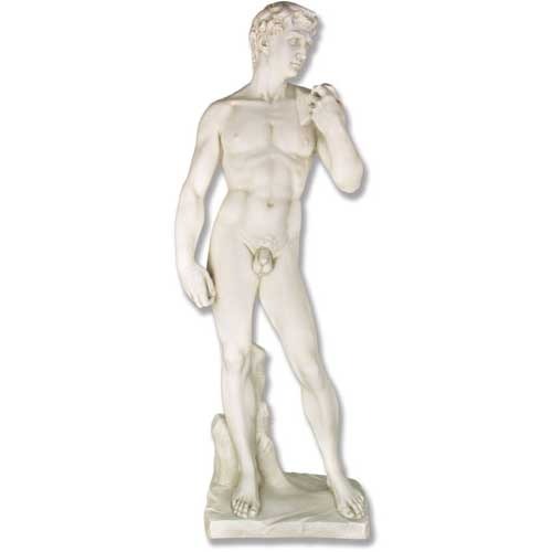 David Standing 44 -  Michelangelo Classical  Sculpture - XoticBrands Home Decor