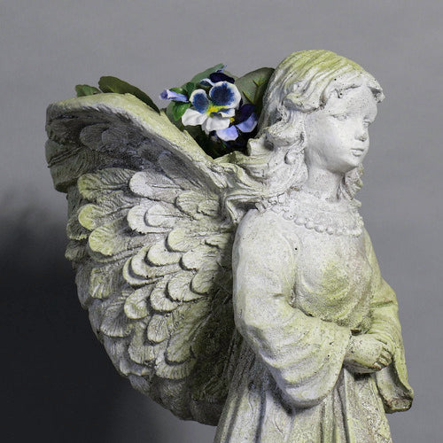 Angel Wings Planter Animal Angel Sculpture, Home Decor, XoticBrands Home Decor