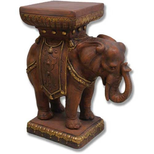 Elephant Pedestal 23 Garden Animal Statue - XoticBrands Home Decor