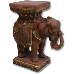 Elephant Pedestal 23 Garden Animal Statue - XoticBrands Home Decor