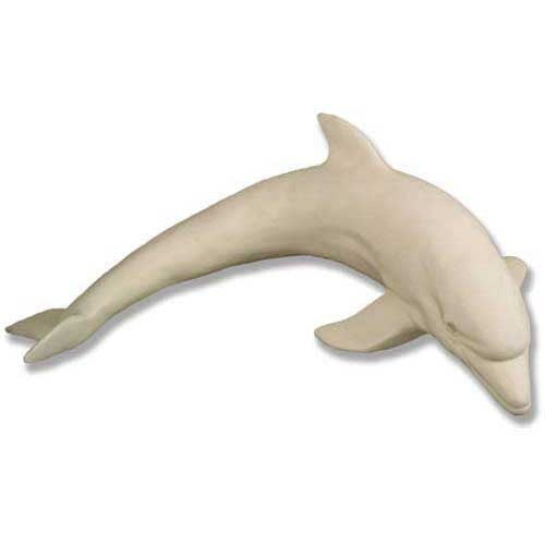 Dolphin Doing A Swim 41 Long Garden Animal Statue - XoticBrands Home Decor