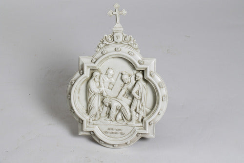  Chapel Wall Plaque Station #7  Religious  Sculpture, Religious Decor, XoticBrands, XoticBrands Home Decor