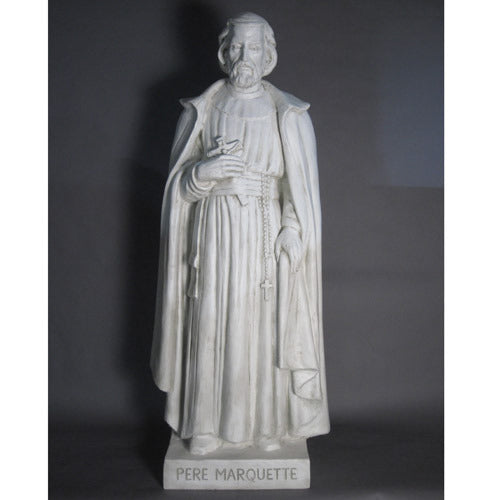  Father Marquette Animal Religious  Sculpture, Religious Decor, XoticBrands, XoticBrands Home Decor