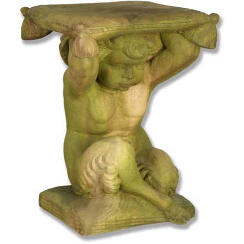  Pan Boy Holding Pillow 20 Animal Architectural  Sculpture, Home Decor, XoticBrands, XoticBrands Home Decor