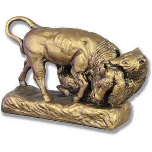 Bear And Bull Garden Animal Statue - XoticBrands Home Decor
