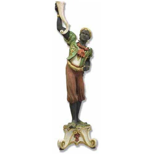 Standing Black Moore Right -  Large Classical  Sculpture - XoticBrands Home Decor