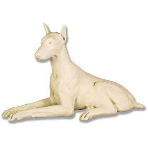 Sitting Doberman 22 Dog - Animal Garden Sculpture - XoticBrands Home Decor