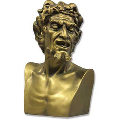 Pan Bust Snarled Teeth -  Greek & Roman Busts - XoticBrands Home Decor