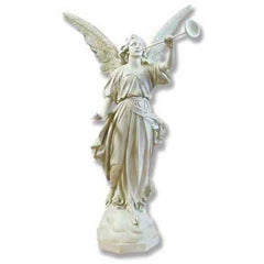 Angels Trumpet-Left 64 Garden Angel Statue - XoticBrands Home Decor