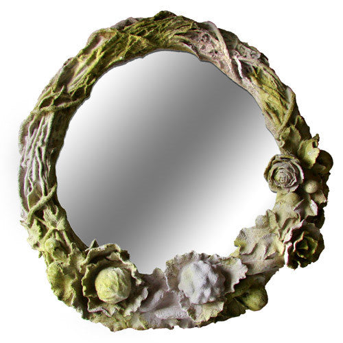 Rose Wreath Mirror - Architectural   Friezes,Traceries & Tiles - XoticBrands Home Decor