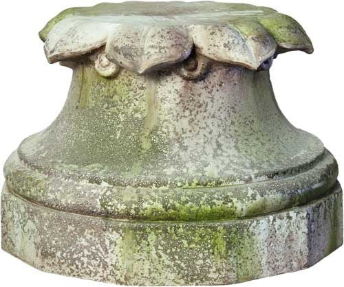 Hale Petal Base 14"H - Pedestal Sculpture - XoticBrands Home Decor