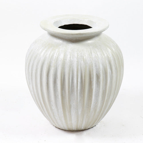  Ribbed Cut Off Pot Animal Planters  Sculpture, Home Decor, XoticBrands, XoticBrands Home Decor