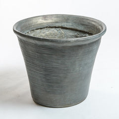  RIBBED POT  Garden  Sculpture, Home Decor, XoticBrands, XoticBrands Home Decor