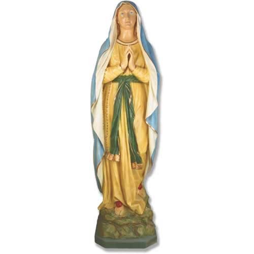 Our Lady Of Lourdes 71" H Religious Sculpture - XoticBrands Home Decor