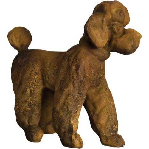Poodle Fancy 16 H Garden Animal Statue - XoticBrands Home Decor