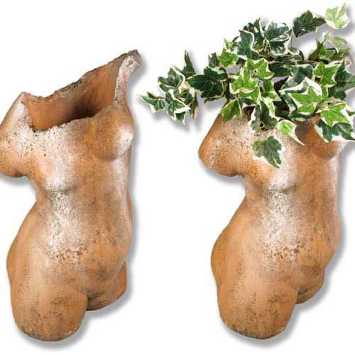 Woman Torso Planter 25  Planters  Sculpture, Home Decor, XoticBrands, XoticBrands Home Decor