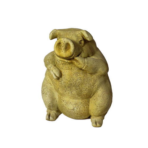  Obediah Pig 21 Animal Sculpture, Home Decor, XoticBrands, XoticBrands Home Decor