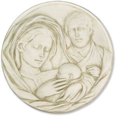 Holy Family Plaque 10 Religious Sculpture - XoticBrands Home Decor