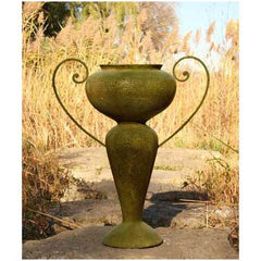 Abraham Urn W/Iron Handle 36 Garden Display - XoticBrands Home Decor