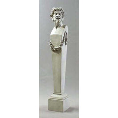  Satyr Terminus 69 Animal Classical  Sculpture, Home Decor, XoticBrands, XoticBrands Home Decor