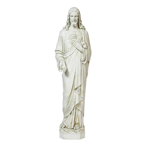  Sacred Heart of Jesus 36.5"H Animal Religious  Sculpture, Religious Decor, XoticBrands, XoticBrands Home Decor