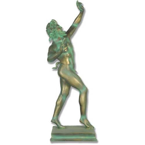 Dancing Faunus 31 Grb -  Greek & Roman Classical  Sculpture - XoticBrands Home Decor