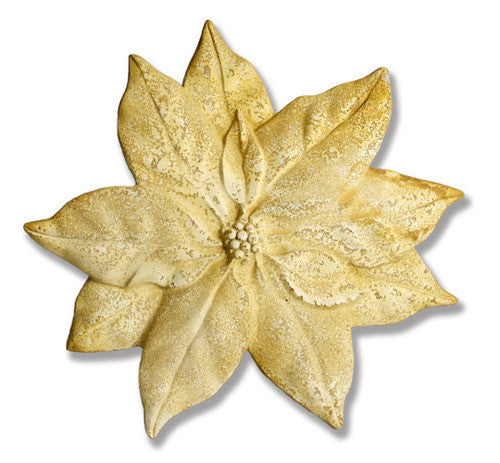 Poinsettia Plaque 25 Religious Sculpture - XoticBrands Home Decor