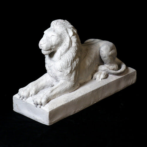 Sentinel Lion 32 W Animal Sculpture, Home Decor, XoticBrands, XoticBrands Home Decor