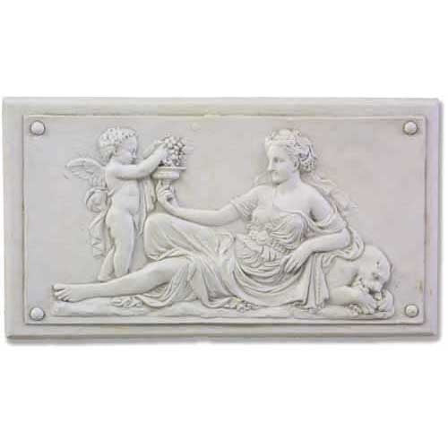 Goddess With Cherub Plaque Left  Wall Decor - XoticBrands Home Decor