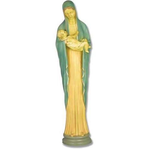 Mother Mary & Child 35In Religious Sculpture - XoticBrands Home Decor