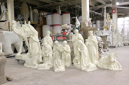 Nativity Set Lg  Religious  Sculpture - XoticBrands Home Decor