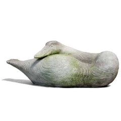 Swan Resting Garden Animal Statue - XoticBrands Home Decor