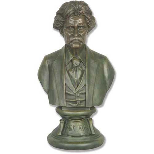 Mark Twain Bust 18 (21 Brz) -  Famous Americans Busts - XoticBrands Home Decor