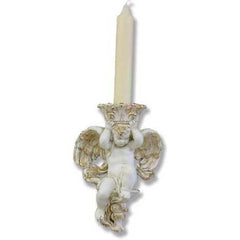 Putti Candleholder (Straight) Garden Angel Statue - XoticBrands Home Decor