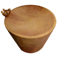 Ladom Birdbath W/Small Finches Garden Display - XoticBrands Home Decor