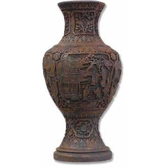 Cinnabar Vase 20 -  Asian/Eastern Display - XoticBrands Home Decor