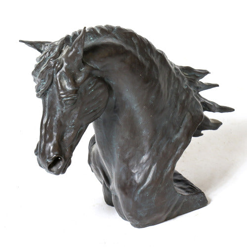  Horse Head bronzed Animal Sculpture, Home Decor, XoticBrands, XoticBrands Home Decor