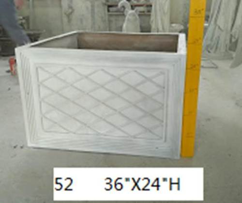  LOW CUT LATTICE BOX 24"H  Planters  Sculpture, Home Decor, XoticBrands, XoticBrands Home Decor