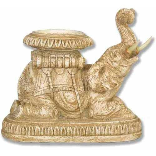 Elephant Roaring Candleholder Garden Animal Statue - XoticBrands Home Decor