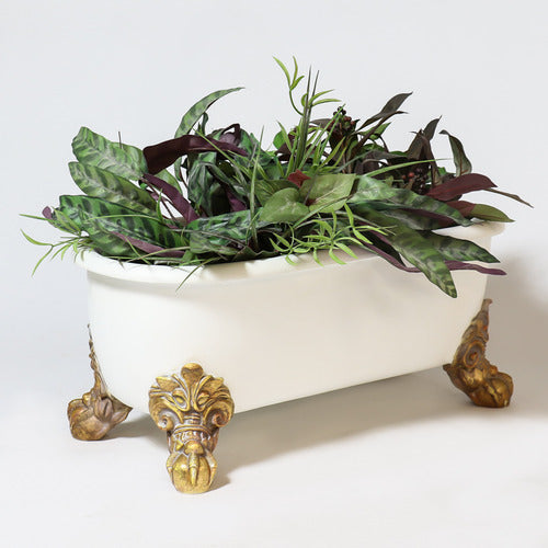  Antique Bathtub Planter  Planters  Sculpture, Home Decor, XoticBrands, XoticBrands Home Decor