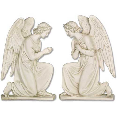 Angel Wall Plaque Set Garden Angel Statue - XoticBrands Home Decor
