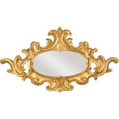 Oval Scroll Mirror 42 W - Architectural   Over Decor Plaques - XoticBrands Home Decor