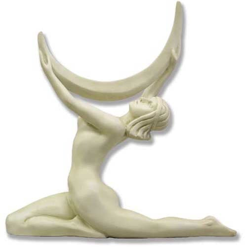 Moon Lady Large 21 H Gargoyle Sculpture - XoticBrands Home Decor