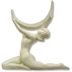 Moon Lady Large 21 H Gargoyle Sculpture - XoticBrands Home Decor