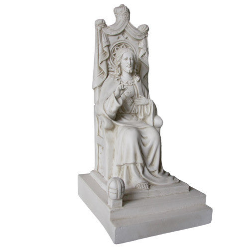 Christ The King Seated 22 Religious Sculpture - XoticBrands Home Decor