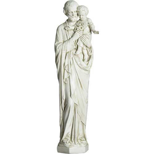 St Joseph & Child (Tars) 32 Religious Sculpture - XoticBrands Home Decor