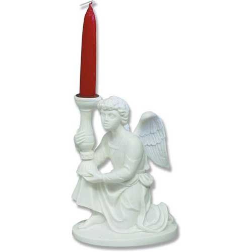  Angel Candleholder-Right 4 H Religious Sculpture - Religious, Religious, XoticBrands, XoticBrands Home Decor